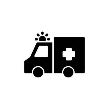 Ambulance icon vector for web and mobile app. ambulance truck sign and symbol. ambulance car