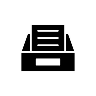 Web ve mobil uygulama için dizin simgesi vektörünü arşivle. Belge vektör simgesi. Depolama simgesini arşivle.