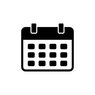 Calendar icon vector for web and mobile app. Calender sign and symbol. Schedule icon symbol