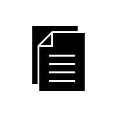 Document icon vector for web and mobile app. Paper sign and symbol. File Icon