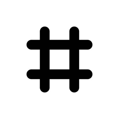 Hashtag icon vector for web and mobile app. hashtag sign and symbol