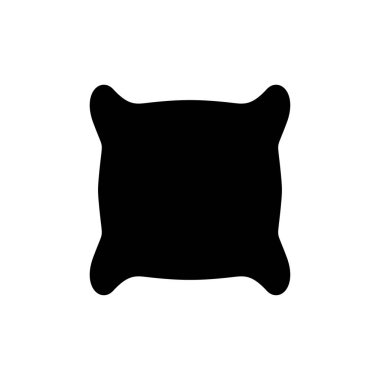 Web ve mobil uygulama için yastık simgesi vektörü. Yastık işareti ve sembol. Rahat yumuşacık yastık.