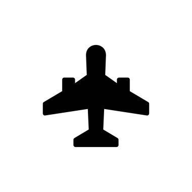 Web ve mobil uygulama için düzlem simgesi vektörü. Uçak işareti ve sembol. Uçuş taşıma sembolü. Seyahat işareti. uçak.