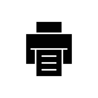 Web ve mobil uygulama için simge vektörünü yazdır. yazıcı işareti ve sembol