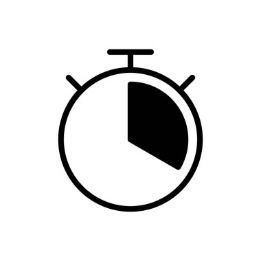 Web ve mobil uygulama için kronometre simgesi vektörü. Zamanlayıcı işareti ve sembol. Geri sayım simgesi. Zaman Dönemi