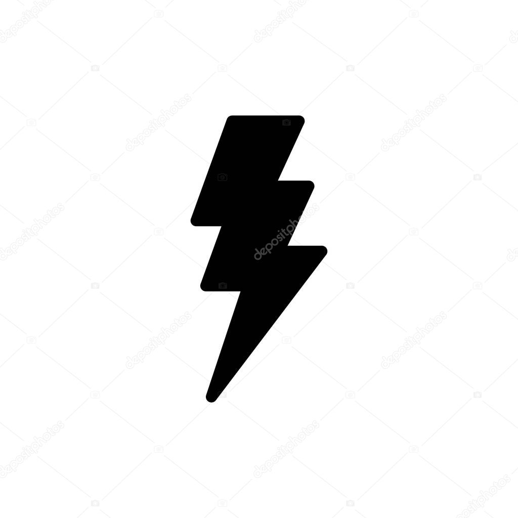 Lightning icon vector for web and mobile app. electric sign and symbol. power icon. energy sign