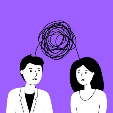 Kadın ve erkek arasındaki zor bir ilişki. Karı koca arasındaki ilişkinin bozulması ya da çalışanlar ya da sevgililer arasındaki yanlış anlaşılma. Basit grafik sanat tasarımı için düz biçim ögesi