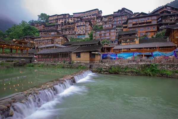 Scenery Xijiang Qianhu Miao Village Qiandongnan Prefecture Guizhou China — Stock Photo, Image