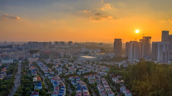 Pazhou Bölgesi Guangzhou Daki Binaların Hava Manzarası — Stok fotoğraf