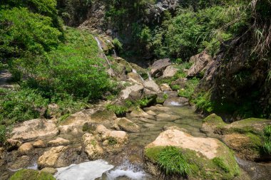Maolan ve Daxiaoqiukong 'un Libo, Guizhou, Çin' deki manzarası..