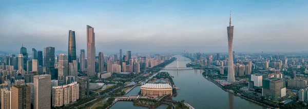 Ulice Scény Guangzhou Čínské Město Během Tří Let Pandemie Covid — Stock fotografie