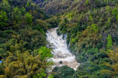 Guangzhou, Çin 'in havadan görünüşü.