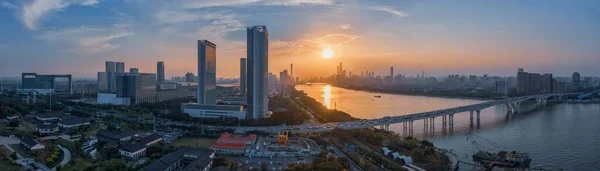 Flygfoto Över Stadsbilden Guangzhou Kina — Stockfoto