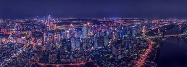 Veduta Aerea Nanning Guangxi Cina Mostra Bellissimo Scenario Della Città — Foto Stock