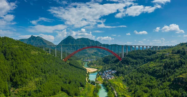 stock image Daxiaojing Scenic Area and Renlian Tiankeng in Luodian County, Qiannan, Guizhou, China.