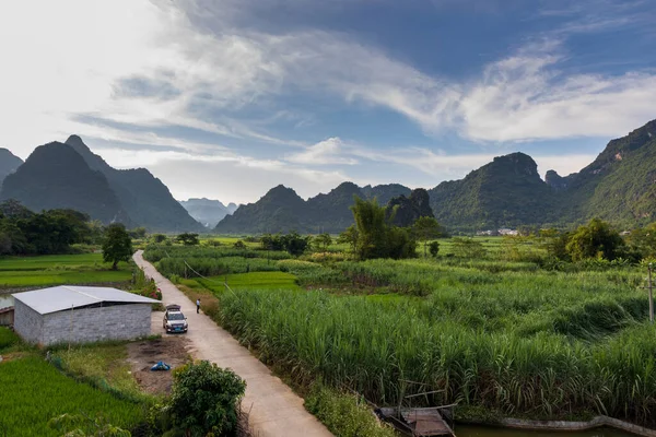 Het Karst Landschap Xinxian County Guangxi China — Stockfoto