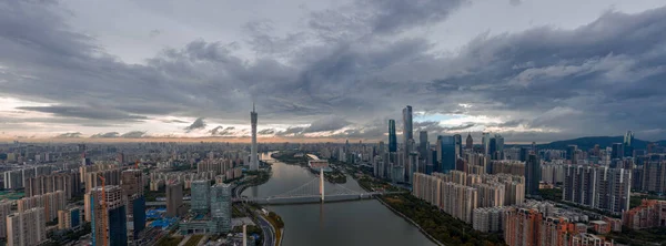 Ulice Scény Guangzhou Čínské Město Během Tří Let Pandemie Covid — Stock fotografie