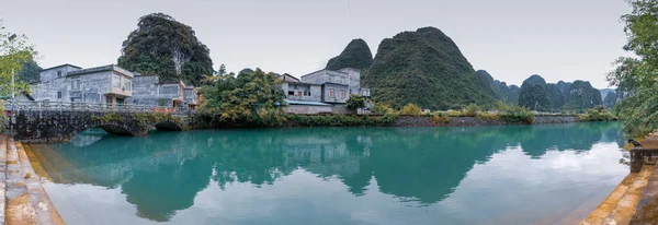 Сценический Пейзаж Уезда Цзянь Город Хэчи Провинция Гуанси Китай Является — стоковое фото