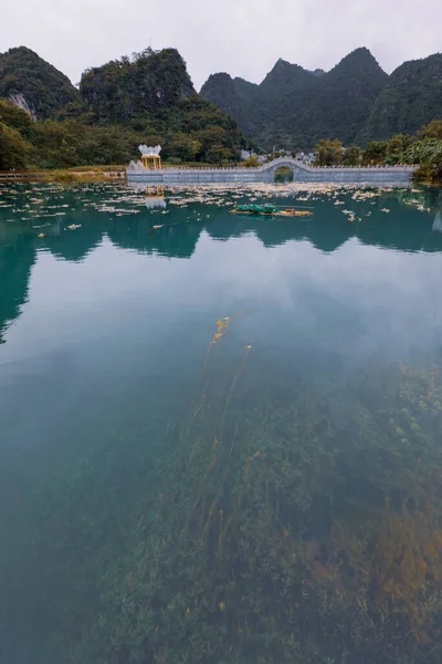 Сценический Пейзаж Уезда Цзянь Город Хэчи Провинция Гуанси Китай Является — стоковое фото
