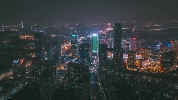 Vertraagde Luchtfotografie Van Guangzhou Moderne Stedelijke Landschap 2020 2021 Waaronder — Stockvideo
