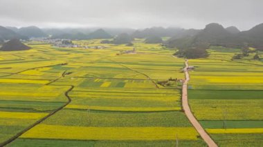 Yuanyang İlçesi, Yunnan, Çin ve çevresindeki arazi manzarası.