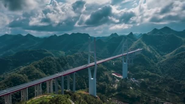 贵州钱南指导县岩溶地貌的空中景观 — 图库视频影像