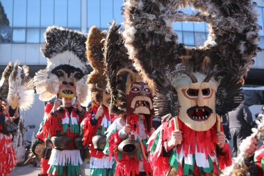 Sofia, Bulgaria - January 8, 2023: Masquerade festival 