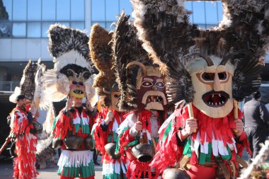 Sofia, Bulgaria - January 8, 2023: Masquerade festival 