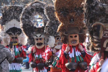 Sofia, Bulgaria - January 8, 2023: Masquerade festival 