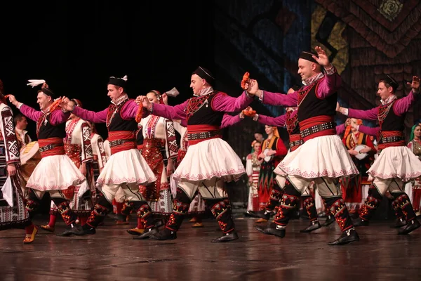 Sofia Bulgarien März 2023 Menschen Traditionellen Trachten Führen Bei Der — Stockfoto