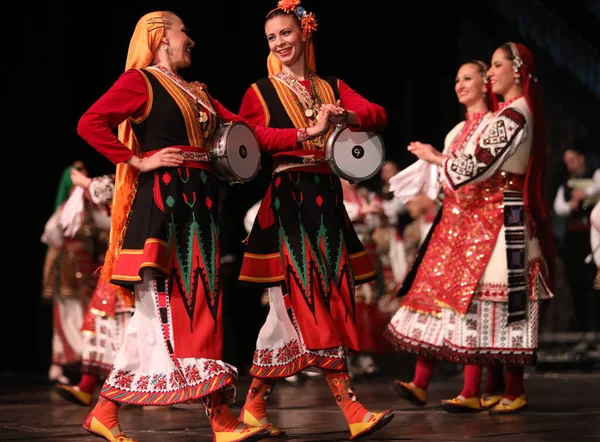 Sofia Bulgaria March 2023 People Traditional Folk Costumes Perform Folk — Stock Photo, Image