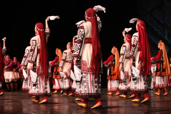 Sofia Bulgaria Marzo 2023 Persone Costume Tradizionale Esibiscono Una Danza — Foto Stock