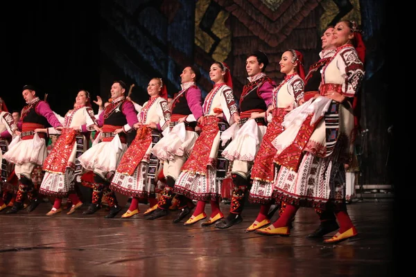 Sofya Bulgaristan Mart 2023 Geleneksel Folklor Kostümlü Insanlar Bulgaristan Sofya — Stok fotoğraf