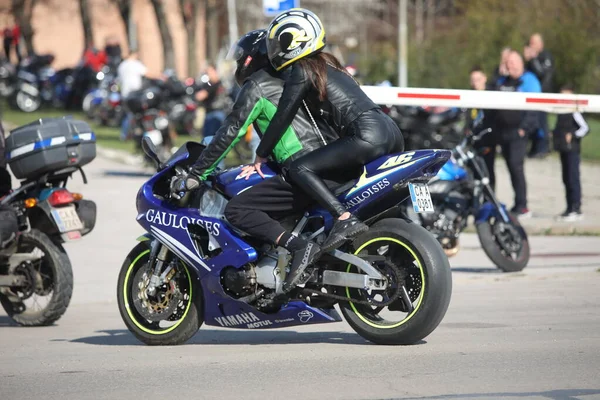 Sofia Bulgaria March 2023 Bikers Celebrated Opening Motorcycling Season Ride — Stock Photo, Image