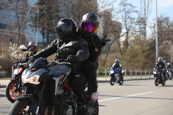 Sofía Bulgaria Marzo 2023 Los Ciclistas Celebraron Apertura Temporada Motociclismo — Foto de Stock