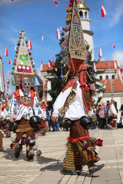 Elin Pelin Bulgária Março 2023 Masquerade Festival Elin Pelin Bulgária — Fotografia de Stock
