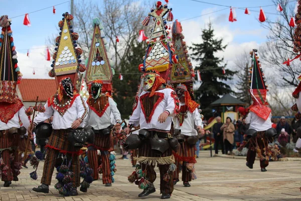 Elin Pelin Bulgária Março 2023 Masquerade Festival Elin Pelin Bulgária — Fotografia de Stock