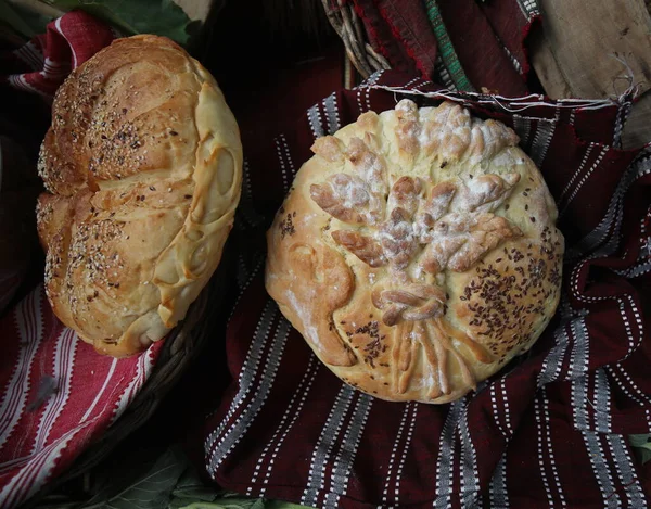 Свіжоспечений Домашній Хліб Зображення Деяких Смачних Домашніх Хлібобулочних Виробів — стокове фото
