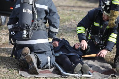 İhtiman, Bulgaristan - 15 Şubat 2024: Bulgaristan A1 karayolunda 15 Şubat 2024 