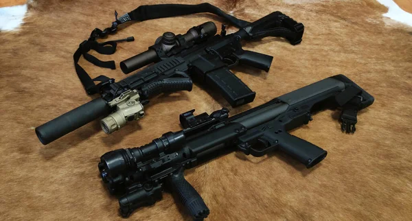 Kel Tec Ksg Polis Taktik Tüfeği Surefire M951 Flashlight Le117G — Stok fotoğraf