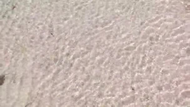 Zicht Zee Blauwe Golven Het Zand Mooie Golven Van Zeewater — Stockvideo