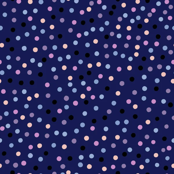 Abstract Seamless Pattern Hand Drawn Small Dots Vector Polka Dot — Stock Vector
