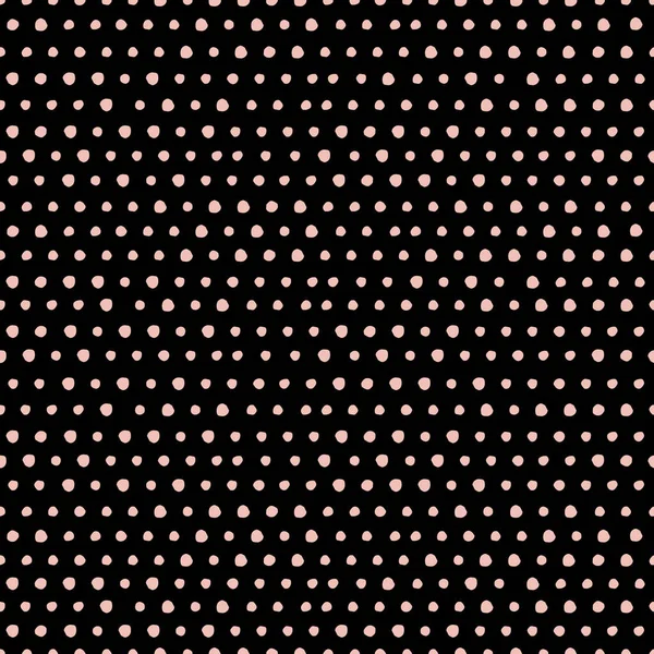 Simple Elegant Polka Dots Pattern Seamless Vector Pattern Small Hand — Stock Vector