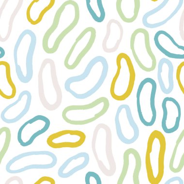 Mürekkep çizgileri olan vektör deseni. Organik şekilli, soyut, pürüzsüz doku. El çizimi mürekkep çizgileri arka plan.