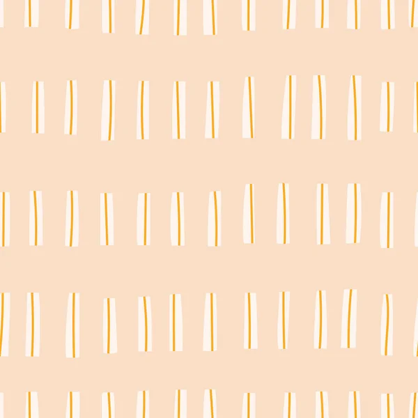 Niedliches Nahtloses Muster Mit Handgezeichneten Linien Abstraktes Liniertes Muster Retro — Stockvektor