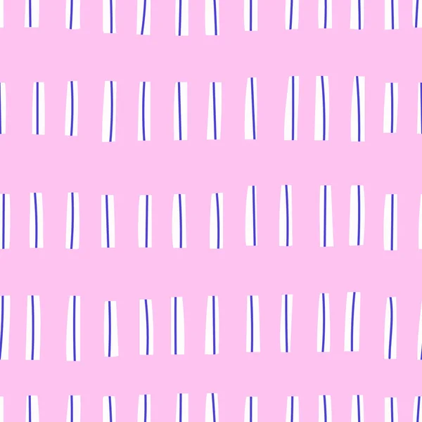 手描きの線で可愛いシームレスパターン 抽象的なラインパターンをレトロなスタイルで 最小限のドアラインの背景 — ストックベクタ
