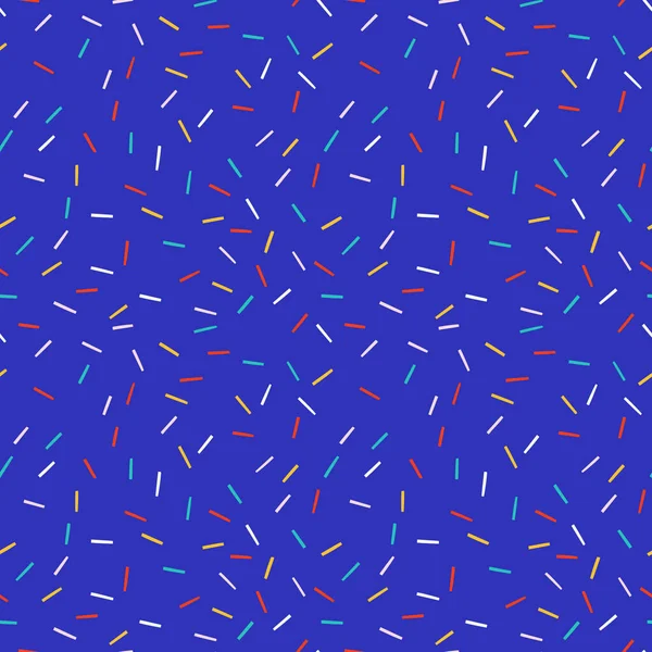 简单的几何图案 有小的混沌线条 无缝线矢量 手绘创作背景 — 图库矢量图片