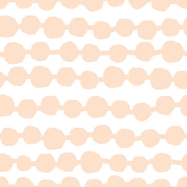 Beautiful Simple Pattern Hand Drawn Polka Dots Vector Seamless Texture — Stock Vector