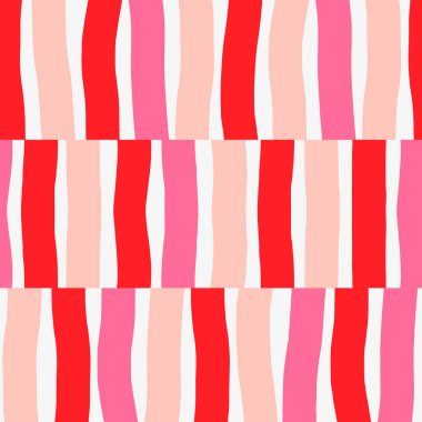 Soyut geometrik desen. Dikey renkli çizgileri olan kusursuz bir doku. Basit renklendirilmiş arkaplan.