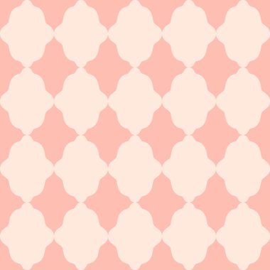 Tekrarlayan geometrik şekilli basit ve zarif vektör deseni. Pastel renkli retro eşkenar dörtgen ile modern kusursuz doku. Klasik geometrik arkaplan